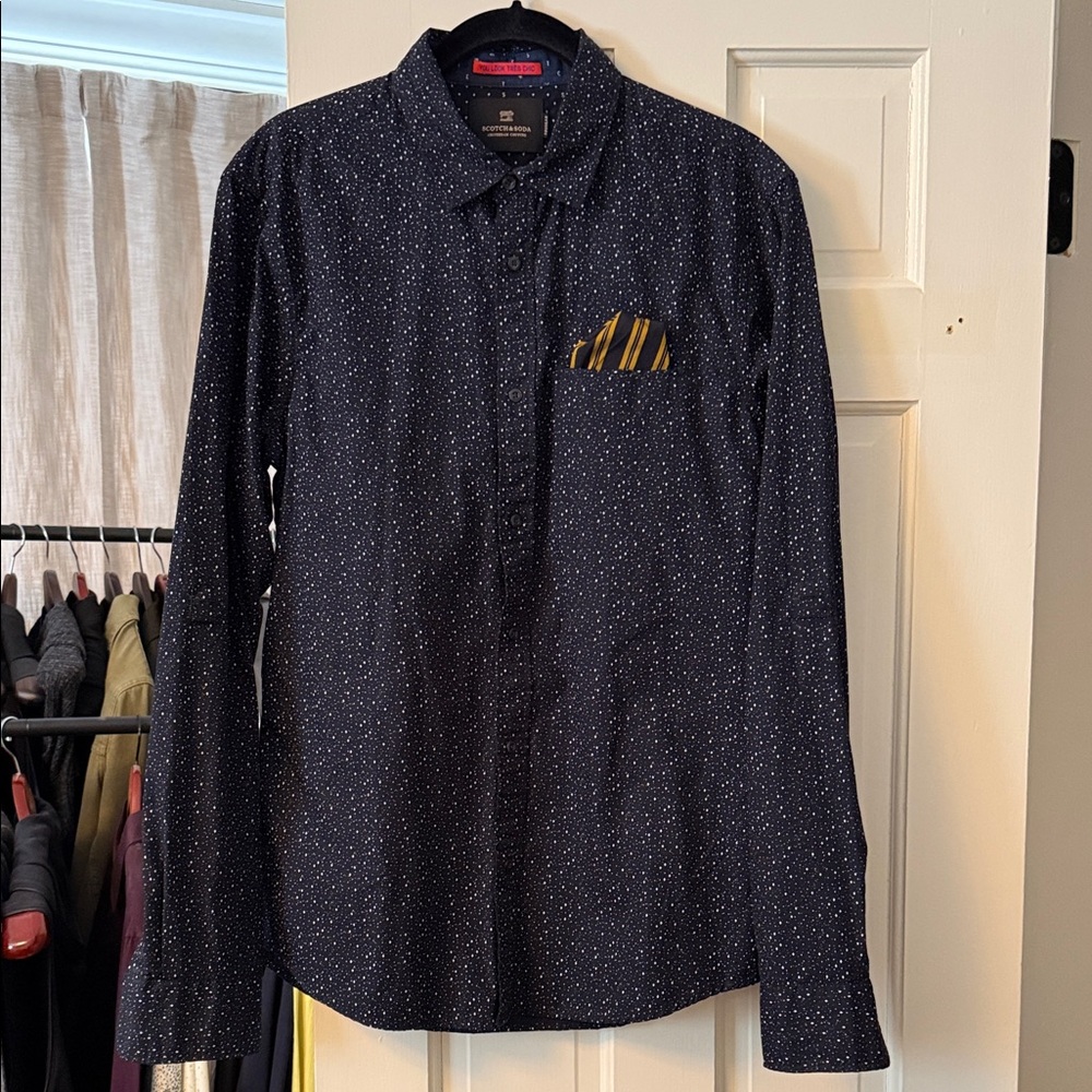 Scotch & Soda Black Speckled Shirt